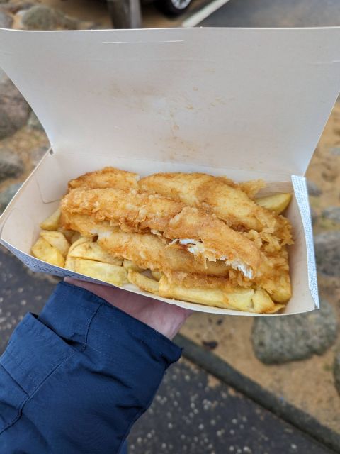Fish and chips from the Anstruther Fish Bar.